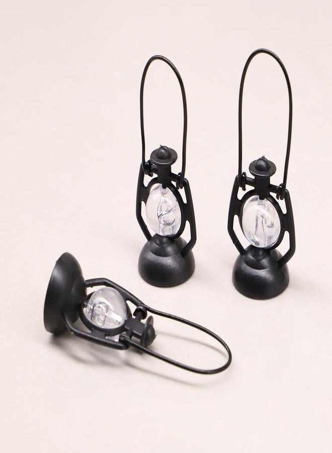 RillyRellow Miniature Lantern, Dollhouse Lantern, Halloween Miniatures Lantern, Fairy Garden Lantern, Outdoor Lamp Light, Dollhouse Porch Light, for Christmas Miniatures, Diorama, Terrarium (3PCS) - Image 5